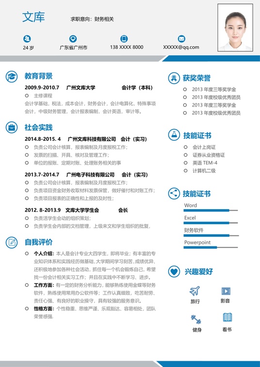 简历模板2 (70)常用简历word模板